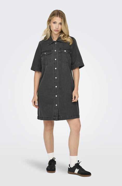 Image du produit Only Coupe normale Col chemise Robe courte Robe en jean (XS)