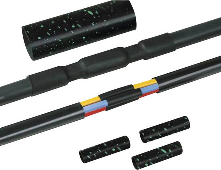 HellermannTyton Garniture de connexion thermorétractable avec connecteur à visser 380-04014 Contenu : 1 kit (1 x)