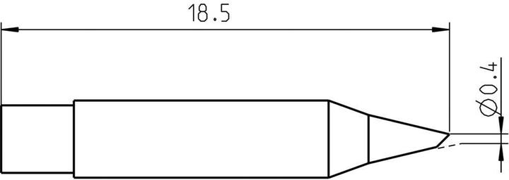 Produktbild Weller Erem Lötspitze RT Micro, abgeschrägt 0,4mm, MIL SPEC (Lötspitze)