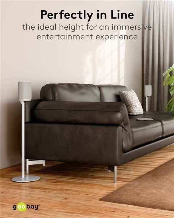 Actual product image Goobay Modern Era 1 Base (1 pair, Stand, Wall installation)