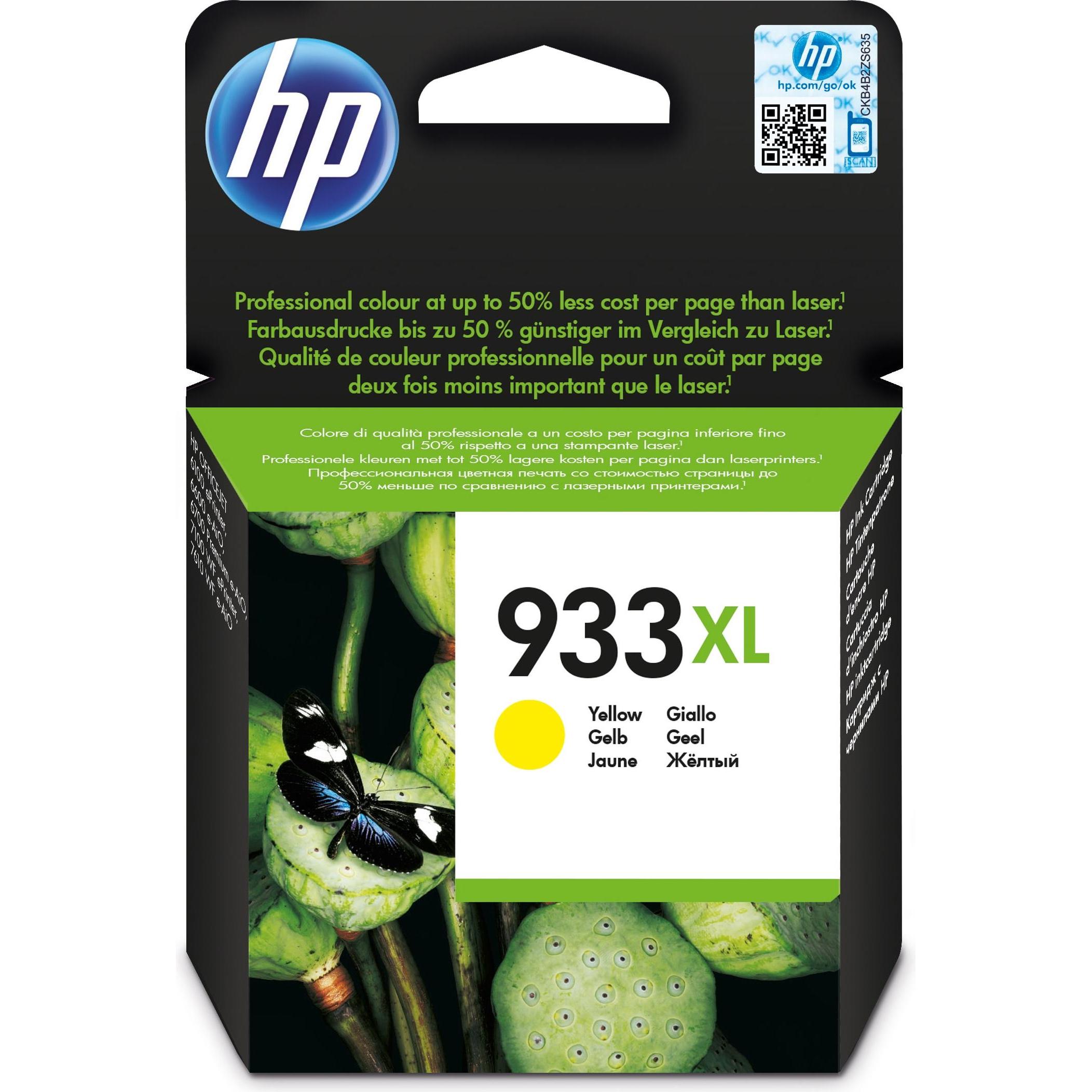 HP, Druckerpatrone, Original Tintenpatrone CN056AE (No.933XL), XL (Y)