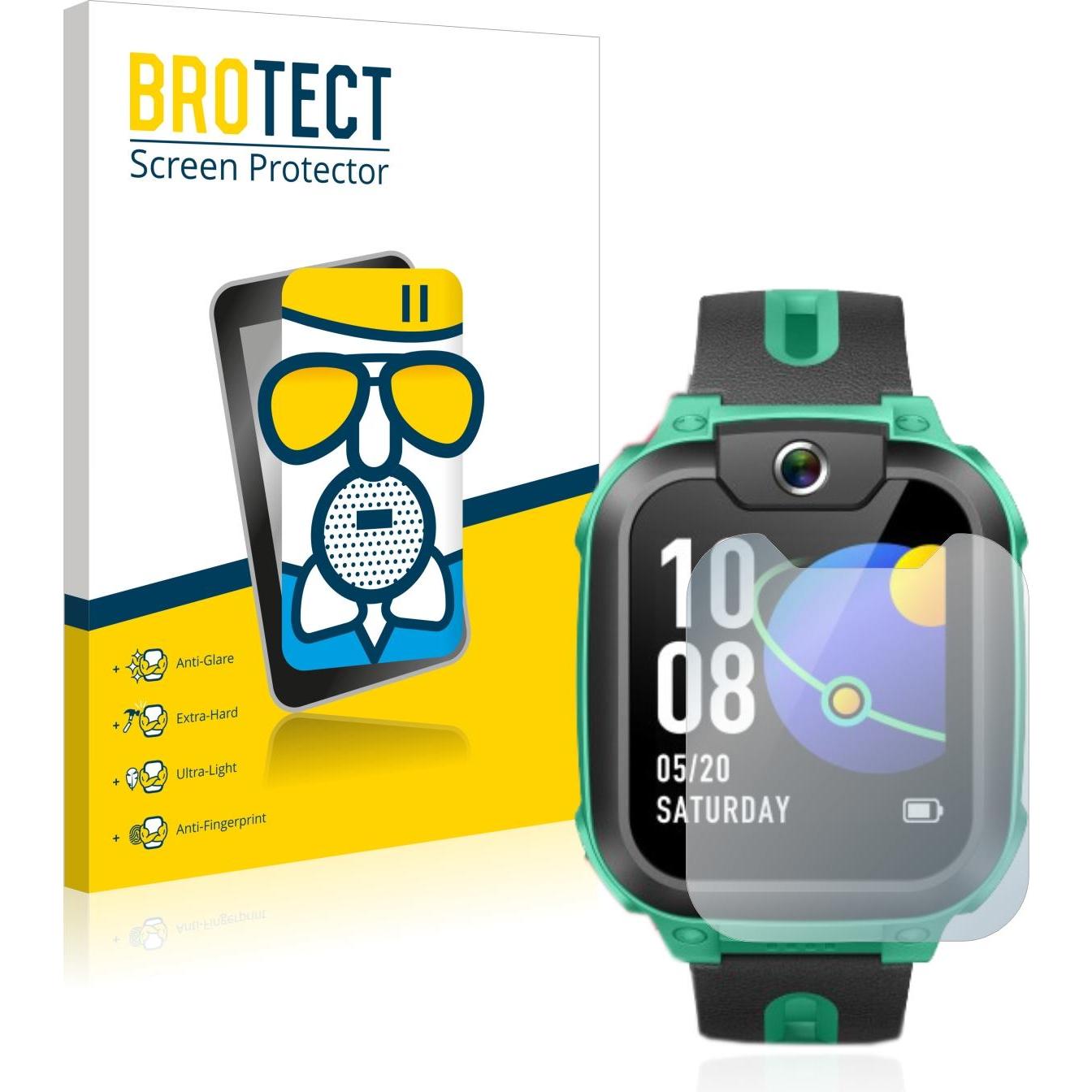 BROTECT AirGlass Panzerglasfolie Matt, Smartwatch Schutzfolie, Grau