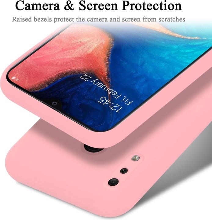 Actual product image Cadorabo TPU Liquid Silicone Case Cover (Samsung Galaxy A20, Samsung Galaxy M10s, TCL A30)