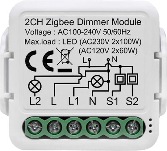 Netplus Smart Dimmer Module 2-Channel Zigbee (Dimming actuator)