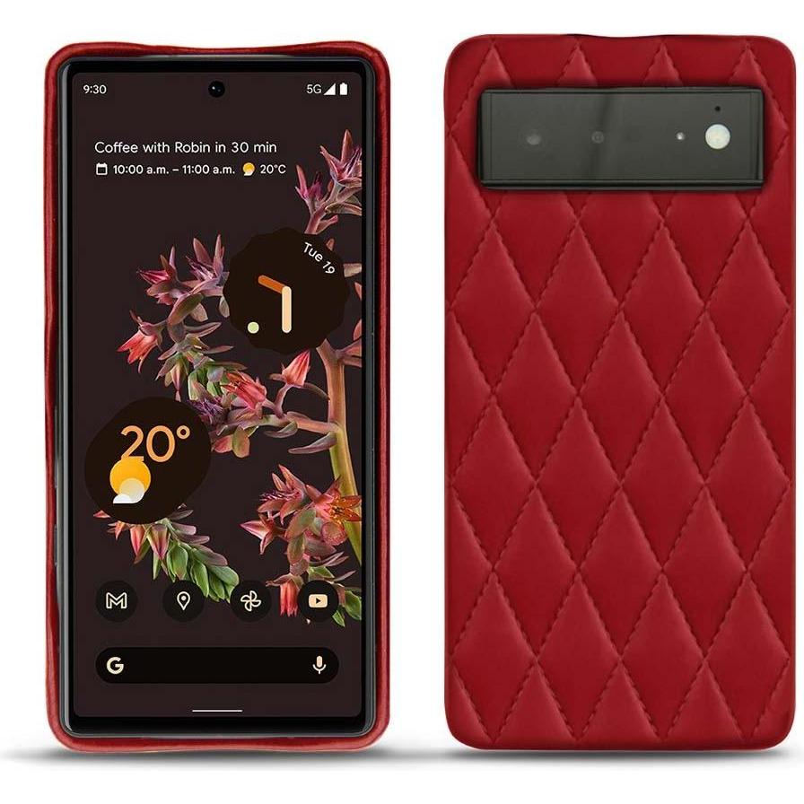 Thumbnail - Noreve Lederschutzhülle (Google Pixel 6), Smartphone Hülle, Rot