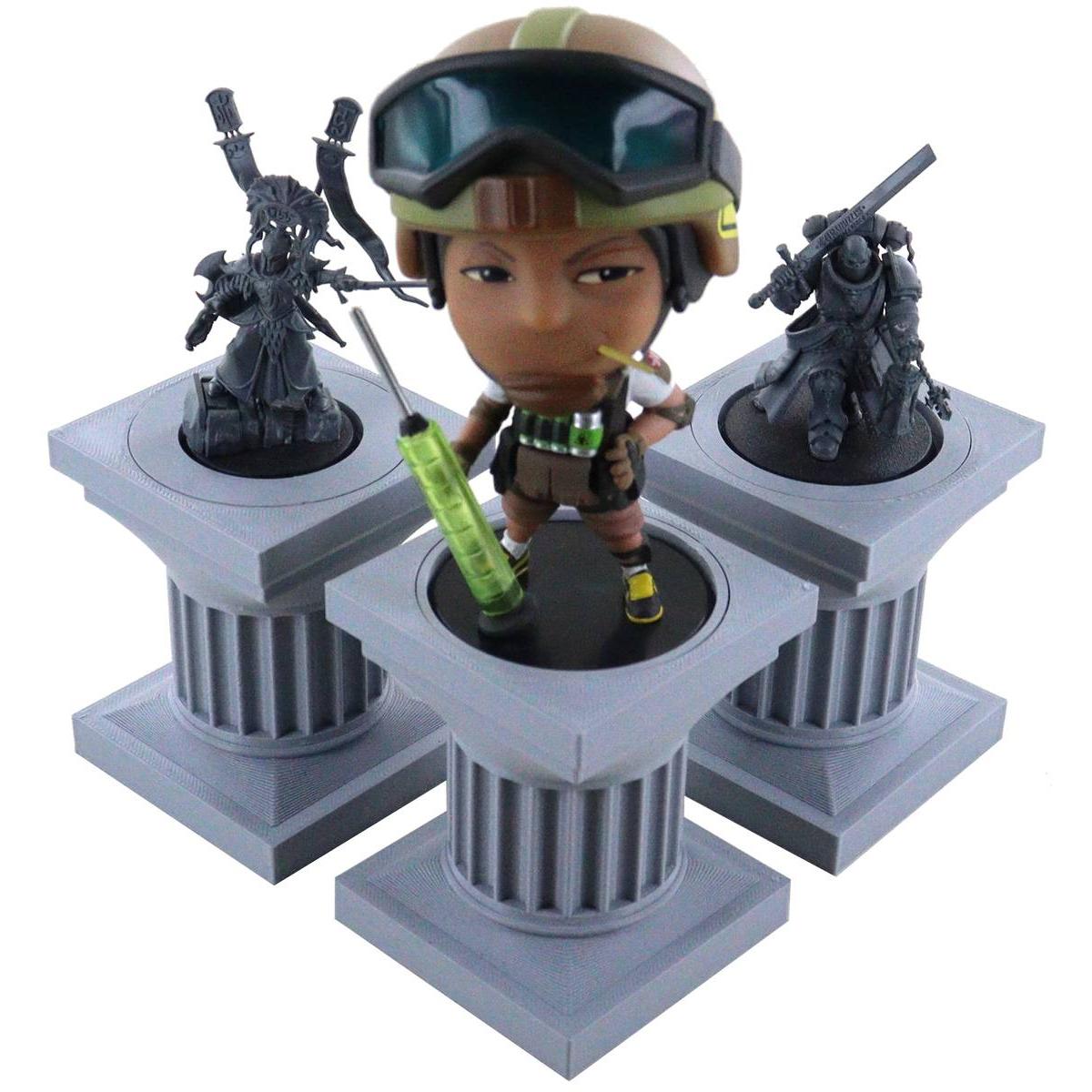 Feldherr ORG200 - Set di 3 colonne di figure con anelli di adattamento per miniature su 32 40 50 m (Materiale sintetico)
