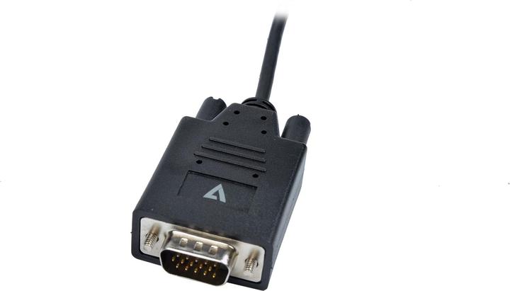 Produktbild V7 Black USB-C To VGA Video Cable (2 m, VGA)