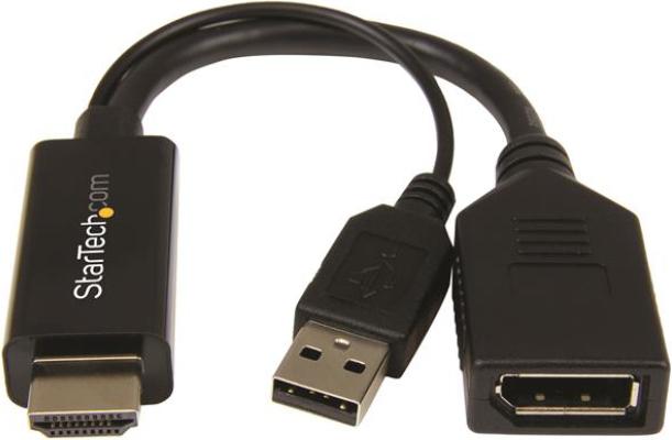 Produktbild StarTech HDMI TO DP 1.2 ADAPTER - 4K (HDMI, 25.50 cm)
