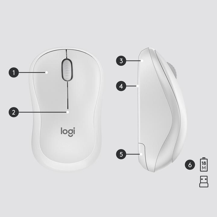 Immagine prodotto Logitech MK295 Silent (US, Senza fili)