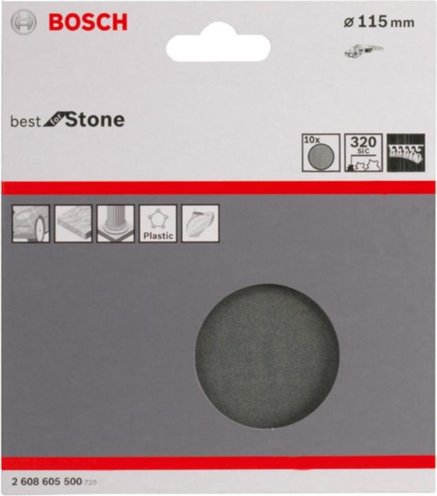 Actual product image Bosch Professional Zubehör PRO F355 sanding sheet, 115 mm, G320 (320)