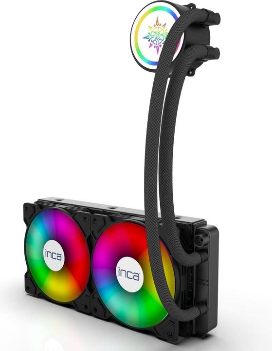 Actual product image Inca ISS-02XN CPU LIQUID cooler PWM fan