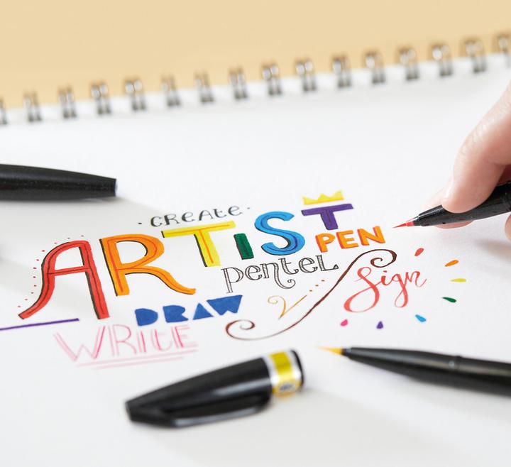 Produktbild Pentel Sign Pen Brush Artist (Ocker, 1 x)