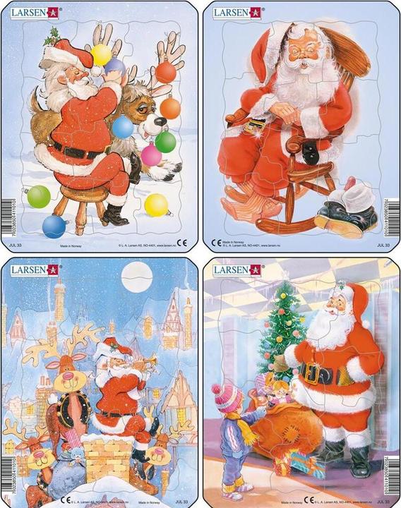 Produktbild Larsen Puzzle - Weihnachten (4er-Set Mini) (12 Teile)