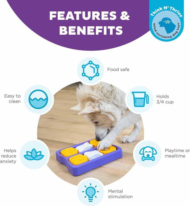 Immagine prodotto Nina Ottosson Mattone per cani piccolo 22X16X4,5Cm - (635.1323) (Intelligenza cane toy)