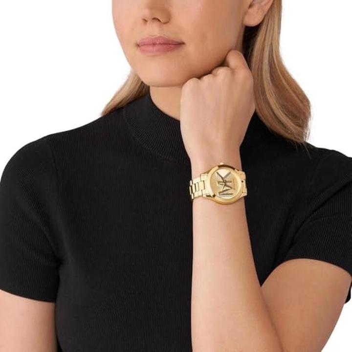 Actual product image Michael Kors Damenuhr Slim Runway (Analogue wristwatch, 42 mm)