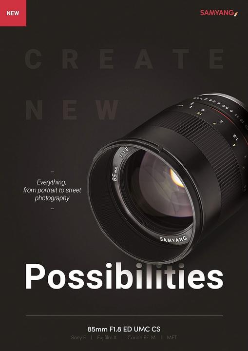 Image du produit Samyang 85mm f/1.8 ED UMC CS Sony E (Sony E, APS-C / DX)