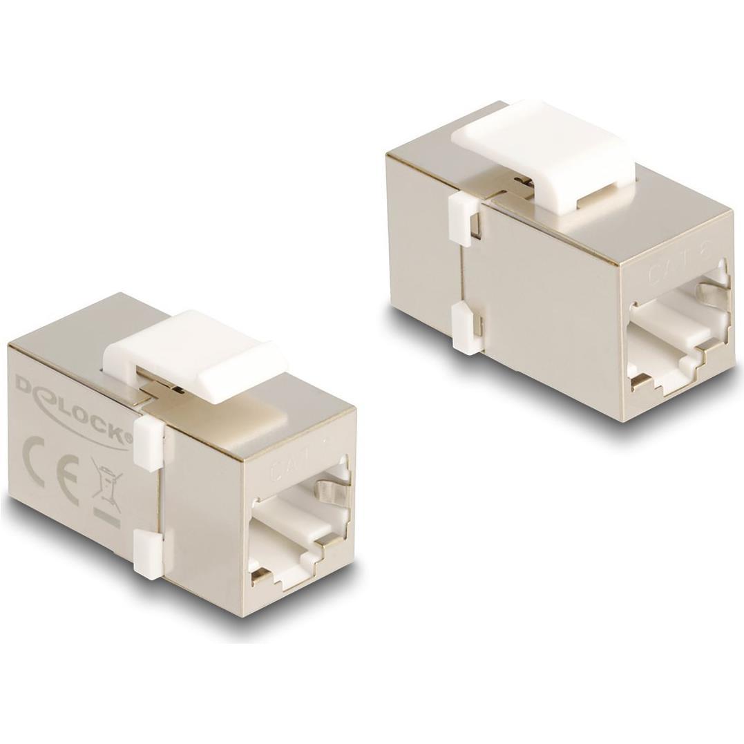Delock Keystone Modul RJ45 Buchse zu RJ45 Buchse Cat.6 FTP (Keystone Modul), Netzwerk Zubehör