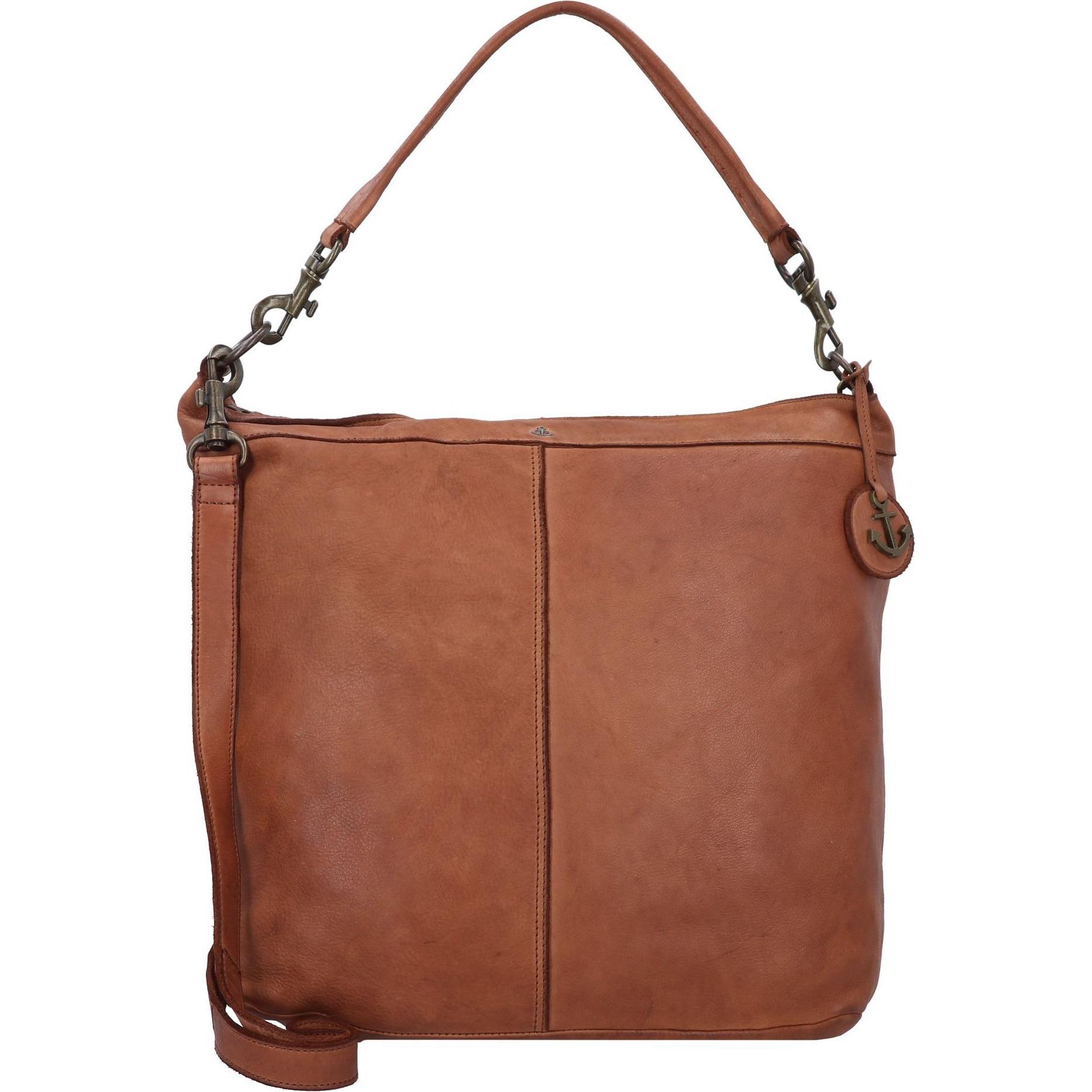 Harbour 2nd, Handtasche, Anchor Love Vicky Schultertasche Leder 46 cm, Braun
