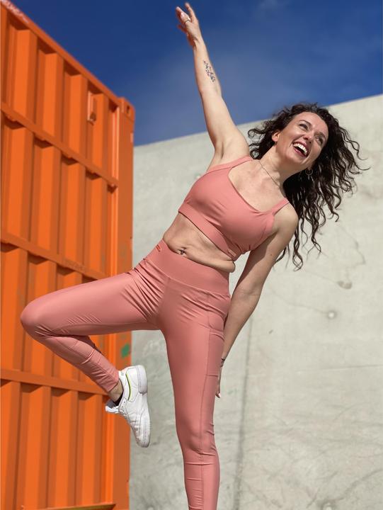 Image du produit Les Poulettes Fitness rose corail (S)