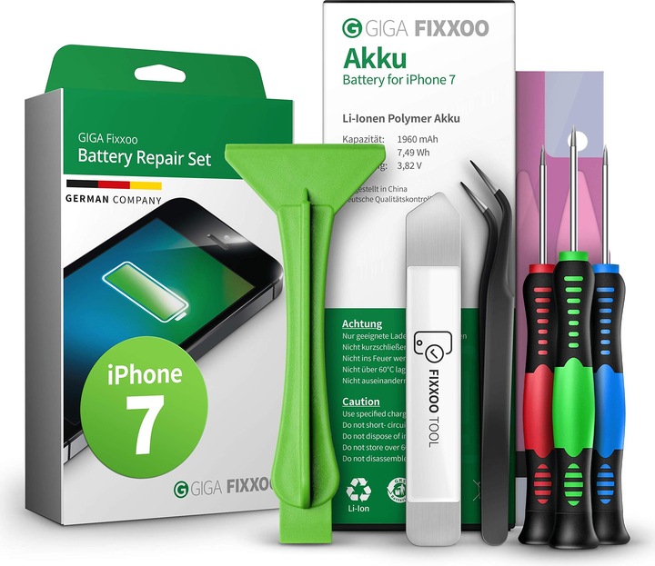 Giga Fixxoo Repair kit battery iPhone 7 (Rechargeable battery, iPhone 7)