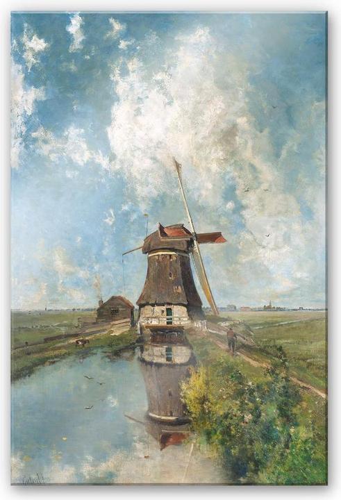 Image du produit Trenddeko Moulin à vent dans un polder (100 x 150 cm)