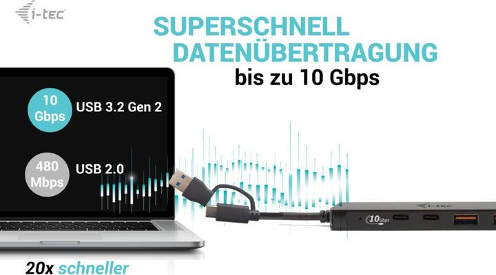 Produktbild i-tec USB-C Metal Hub (USB-C, 4 Ports)