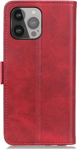 Actual product image Cover-Discount iPhone 13 Pro Max - Vintage Flip Case Cover red (Apple iPhone 13 Pro Max)