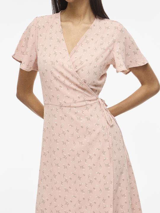 Image du produit Vila VILOVIE Kurzärmeliges Kleid mit V-Ausschnitt (36)