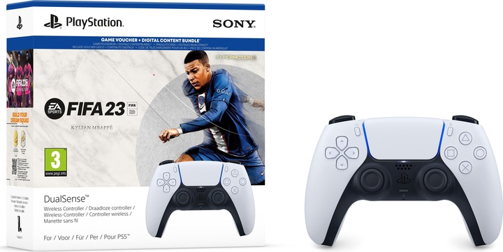 Actual product image Sony DualSense Wireless Controller + FIFA 23 (Digital Download) (PS5)