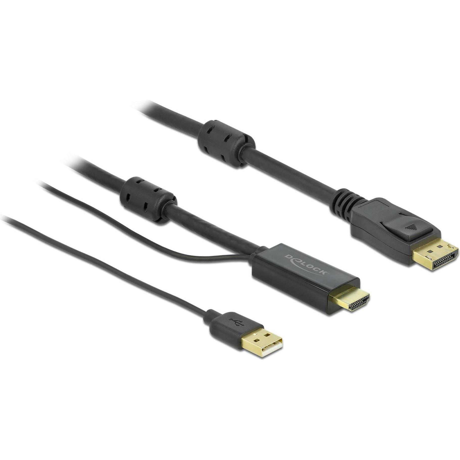 Thumbnail - Delock HDMI (Typ A) — DisplayPort (2 m, HDMI), Video Kabel