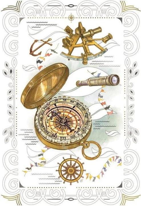 da Vinci Karte 12x18cm + Umschlag Reise