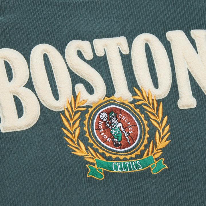Actual product image Mitchell & Ness M&N Varsity Corduroy Sherpa College Jacket - Boston Celtics - S (S)