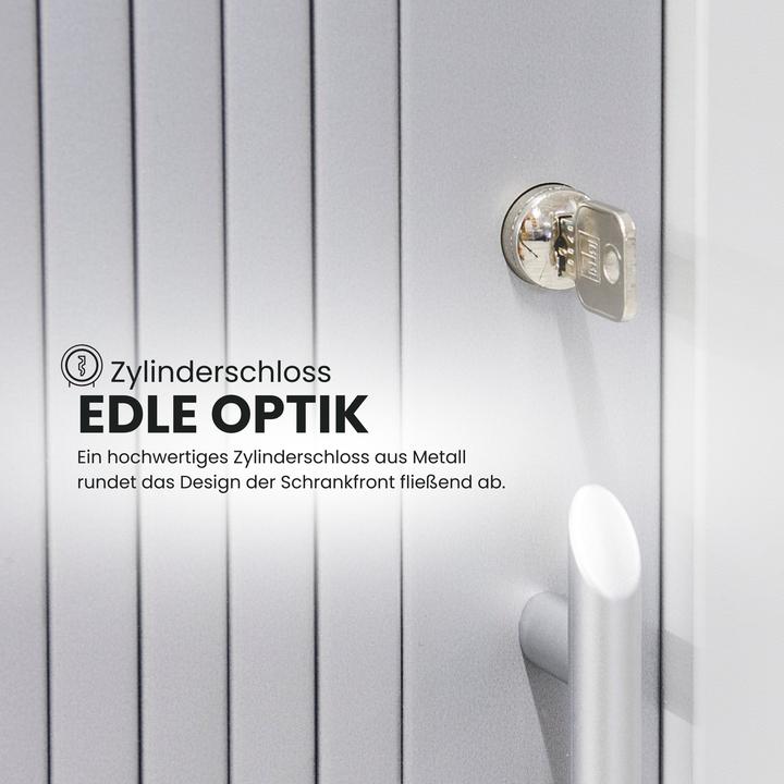 Actual product image Bümö Roller shutter cupboard office - 3 file heights (120 x 40 x 110 cm)