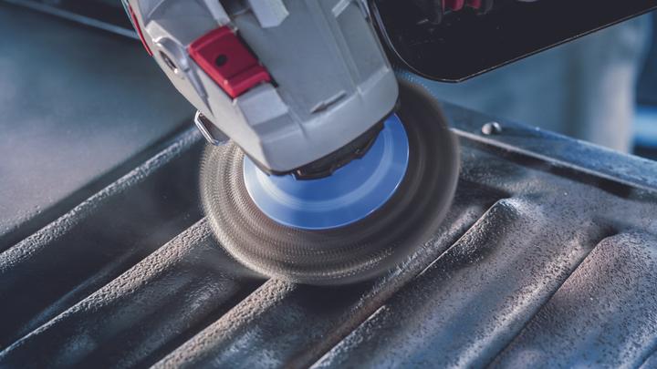 Actual product image Bosch Professional Zubehör PRO Metal heavy tapered brush, 115 x 0.5 mm, thread (plaited)