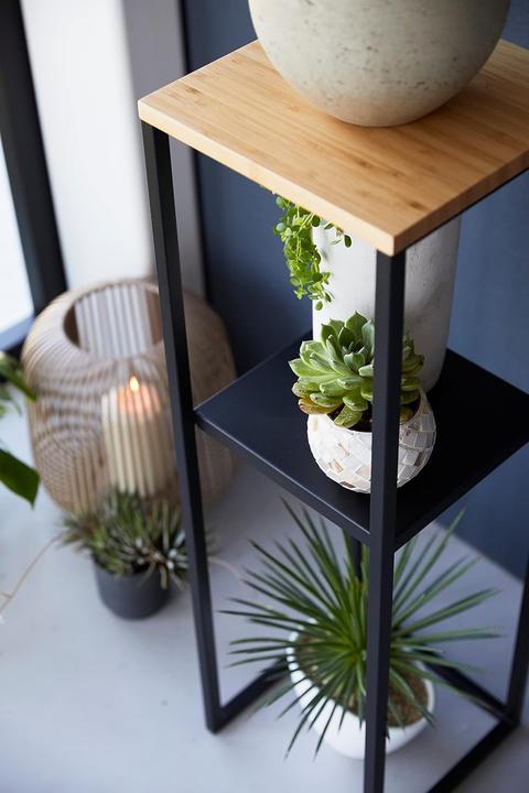 Produktbild Yamazaki 2-stöckiges Regal mit Holzplatte TOWER