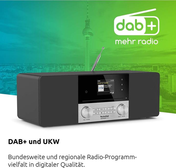 Image du produit TechniSat DigitRadio 3 IR (FM, DAB+ DAB, Webradio, Bluetooth, WiFi)