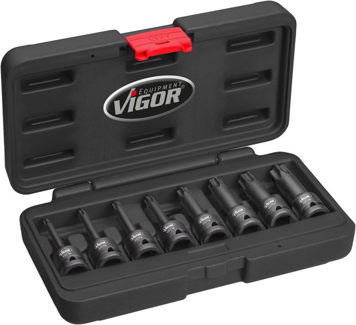 Actual product image Vigor Power impact wrench insert range for internal TORX® screws V7017