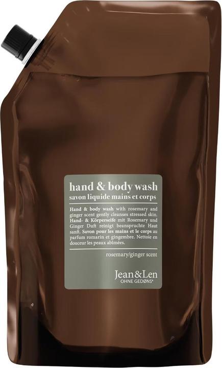 Produktbild Jean & Len Rosemary und Ginger (Flüssigseife, Handseife Nachfüllpackung, 1500 ml)