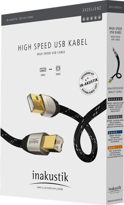 Actual product image Inakustik Excellence High Speed USB (1 m, USB 2.0)