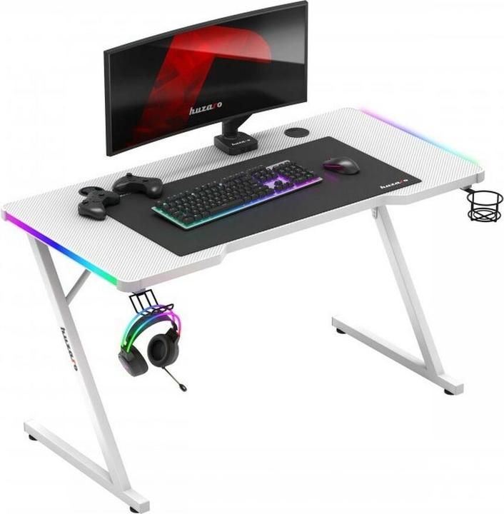 Produktbild Huzaro Biurko gamingowe Hero 2.5 White RGB