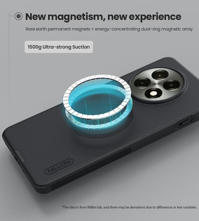 Actual product image OnePlus Back panel cover - Nillkin Super Frosted PRO Magnetic Back Cover for 13R Black (OnePlus 13R)