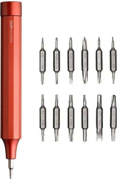 Image du produit Xiaomi Tournevis de précision QWLSD004, 24 en 1 (Rouge)