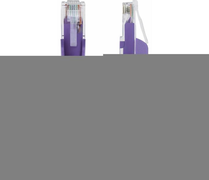 Actual product image StarTech .com N6PAT25CMPLS, 0,25 m, Cat6, U/UTP (UTP), RJ-45, RJ-45, Violett (CAT6, 0.25 m)