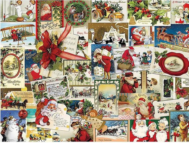 Produktbild Eurographics Antike Weihnachtskarten (1000 Teile)