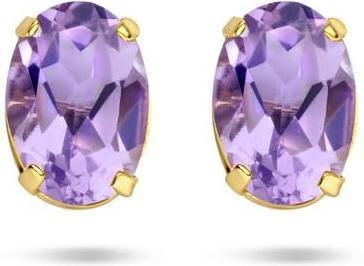 Produktbild Marie Oorknoppen Amethist 1.58ct - Goud (14K Gelbgold)