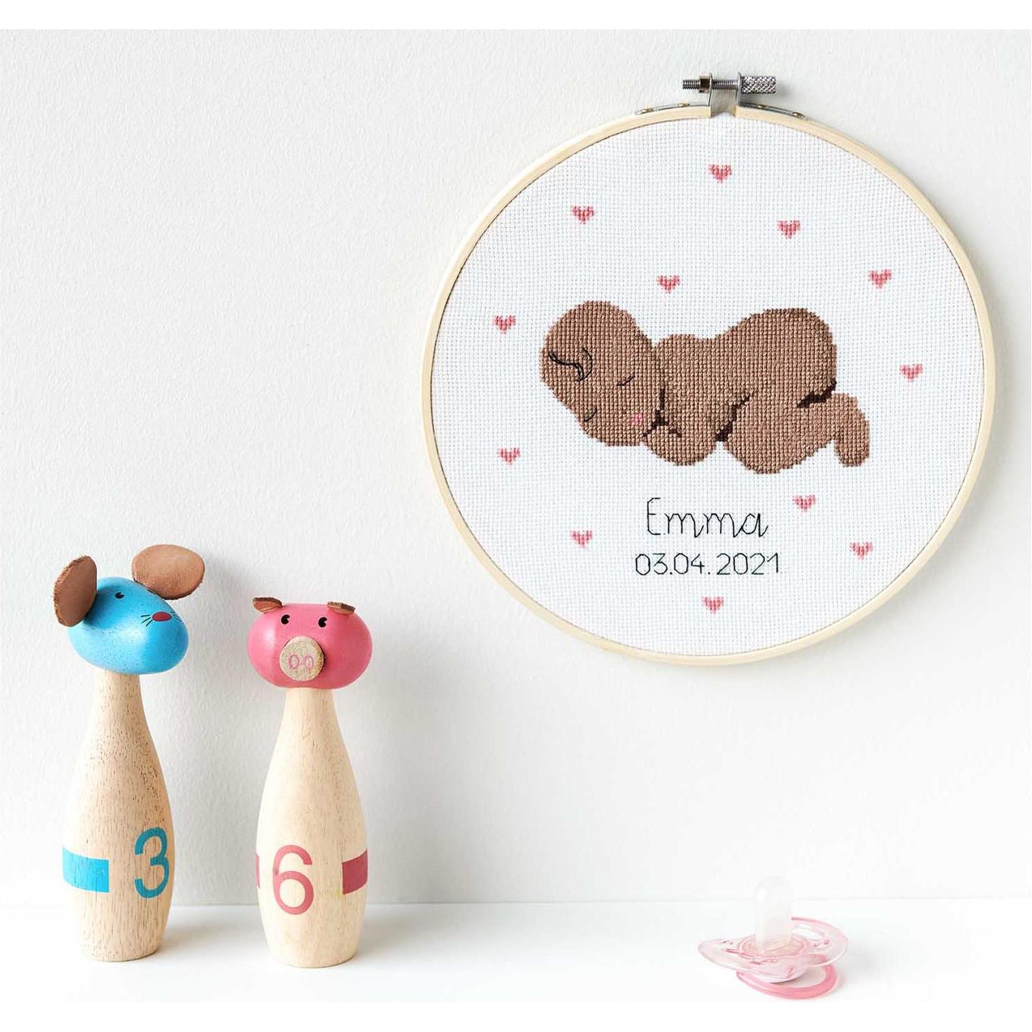 Thumbnail - Rico Design Stickpackung Figurico Baby, Handarbeitsset, Mehrfarbig