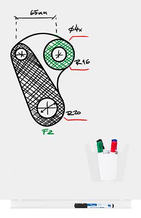 Actual product image Rocada Whiteboard module (75 x 115 cm)