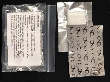 Image du produit CND Shellac - Enveloppes de décapage de la pellicule