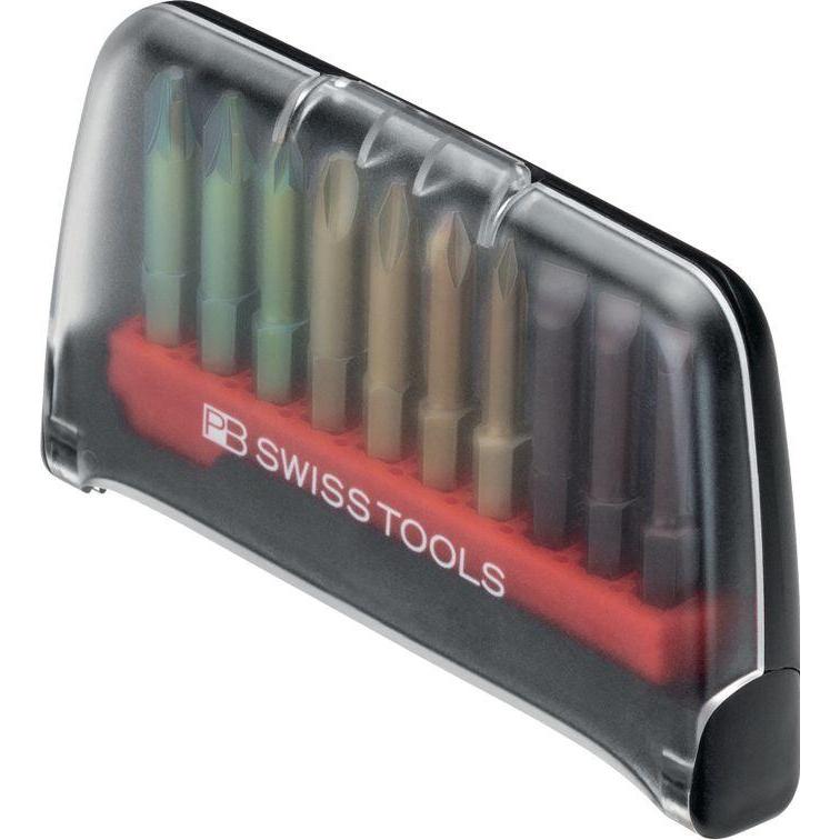 Thumbnail - PB Swiss Tools, Bits, Bitset PB E6 701 BC (Schlitz SL 2, Schlitz SL 3, Schlitz SL 4, Phillips PH 0, Phillips PH2, Kreuz ...