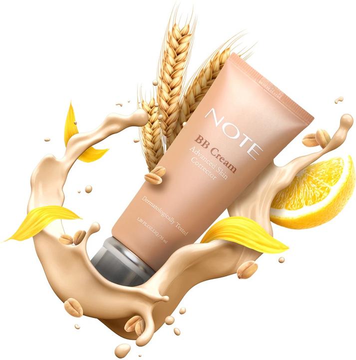 Actual product image Note Cosmetique Advanced Skin Corrector BB Cream (Light Medium, 30 ml)